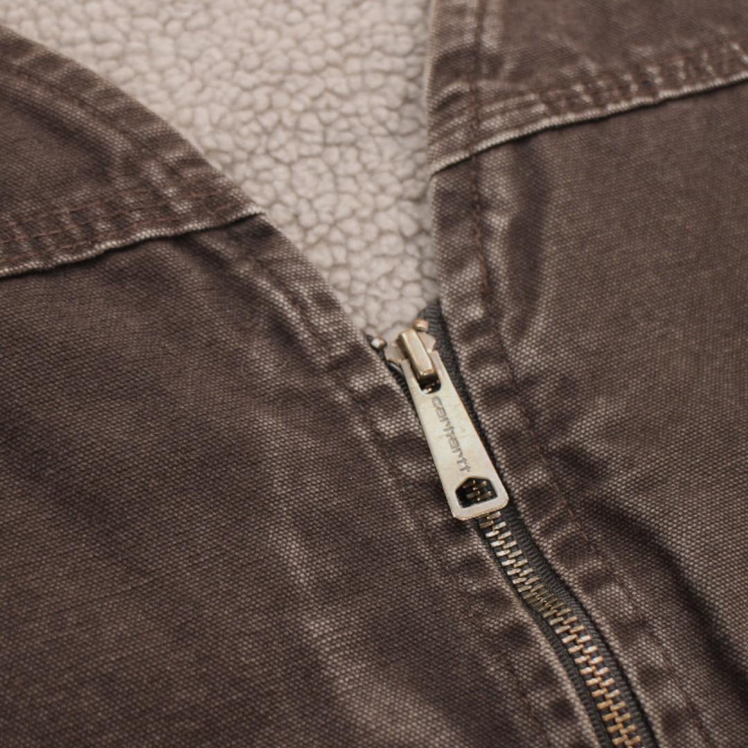 古着 Carhartt カーハート ダックベスト 裏地ボア tch724