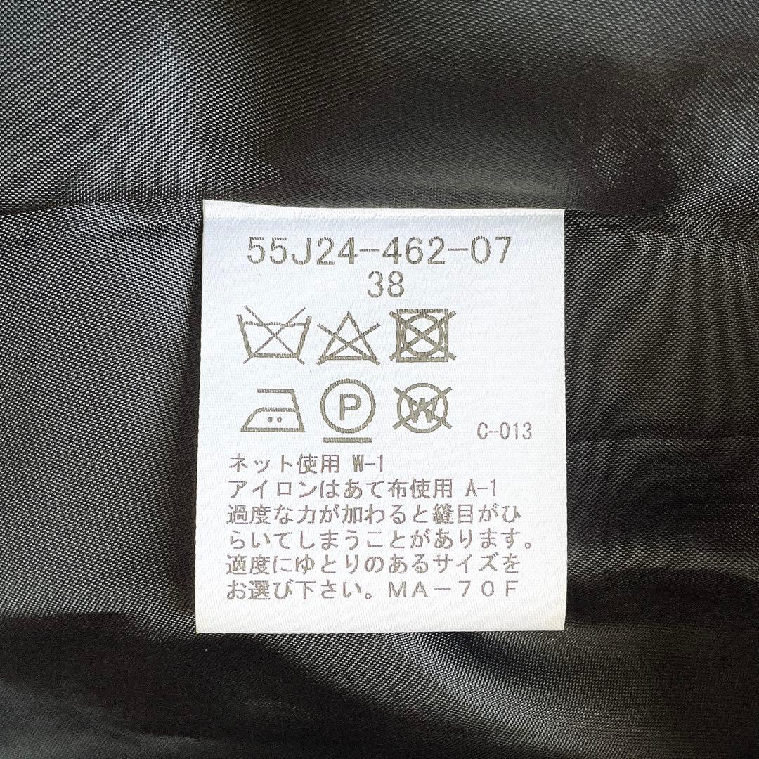 美品 BLUE LABEL スムージーサテンパーシャルチェックドレス M