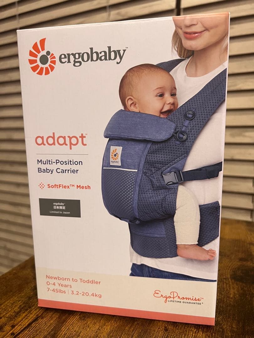 美品 エルゴ ADAPT SoftFlex Mesh へザードデニムブルー