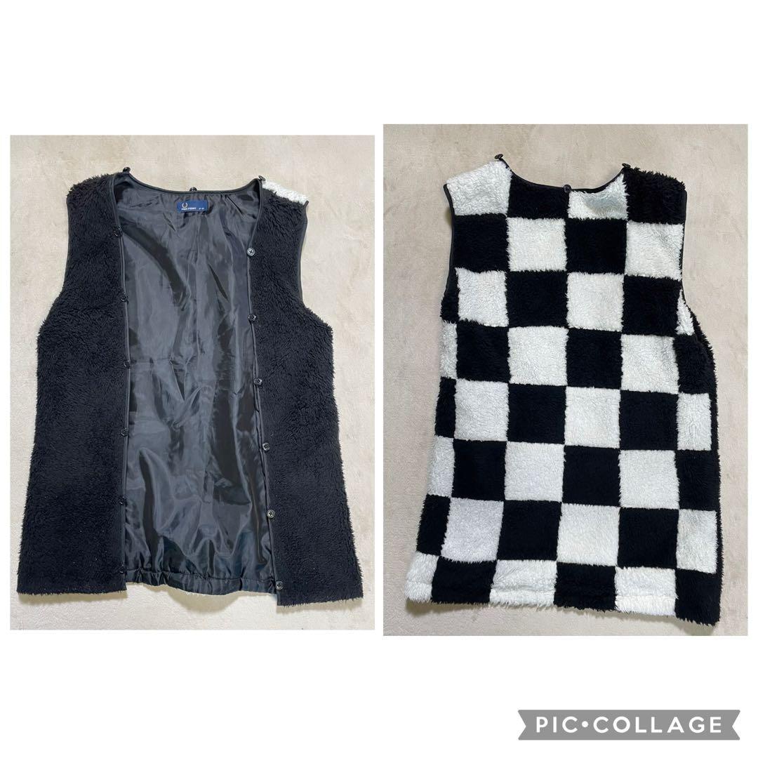 FRED PERRY モッズコート　内側ライナー付き　刺繍ロゴ　XS
