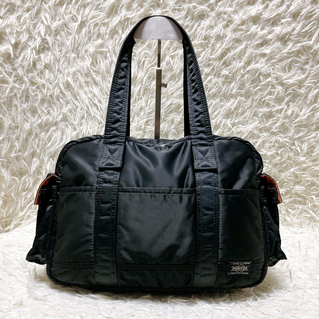 PORTER TANKER BOSTON BAG(S) ボストンバッグ ブラック