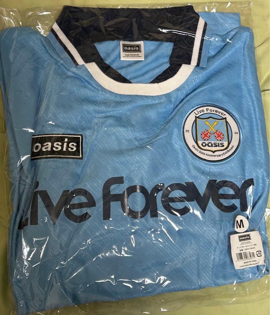 oasis展　フットボールシャツ　Mサイズ　live forever