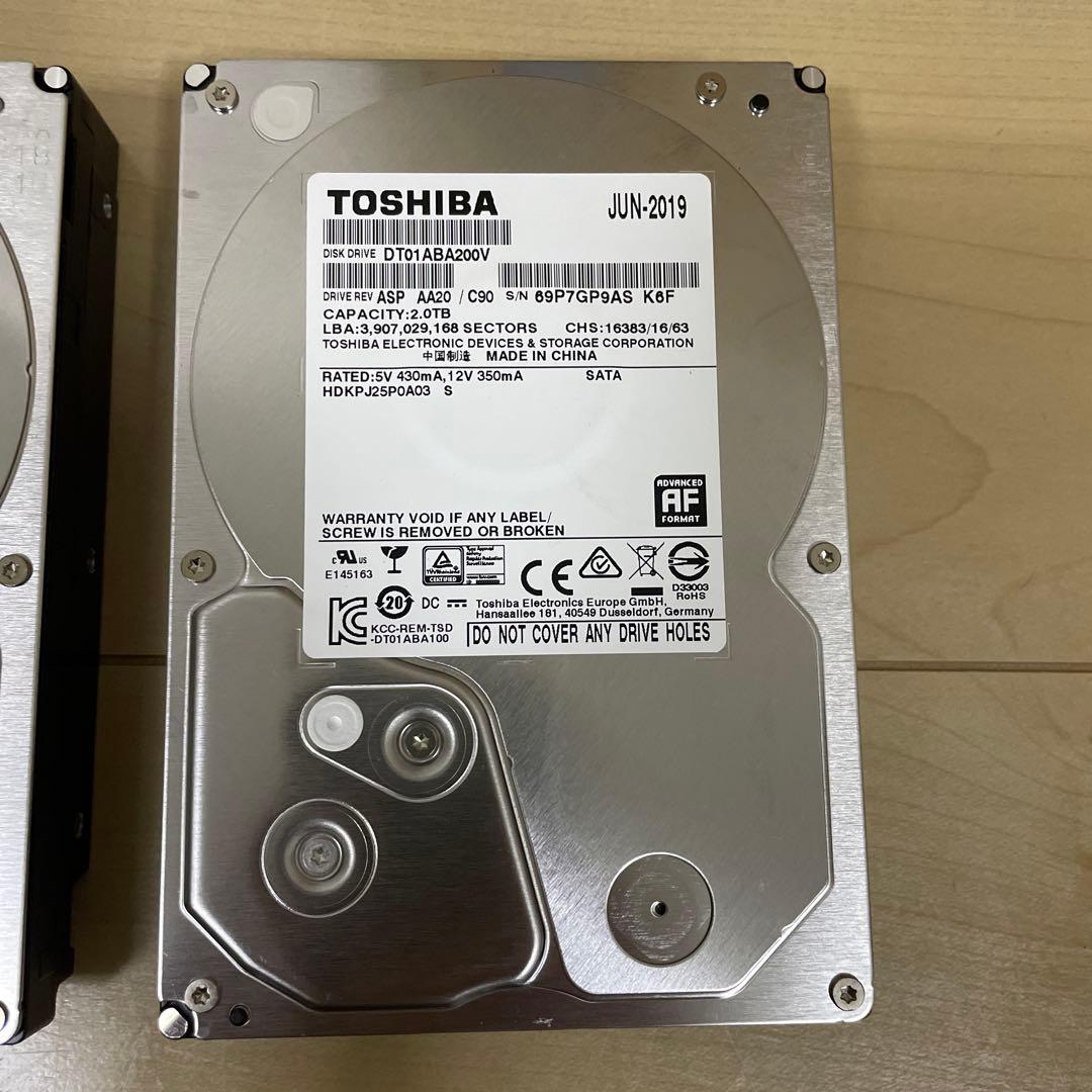 HDD 2000GB 3.5 SATA ( 2個 )