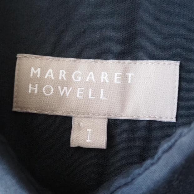 MARGARET HOWELL コットンシルク シャツワンピース 半袖 Ⅰ