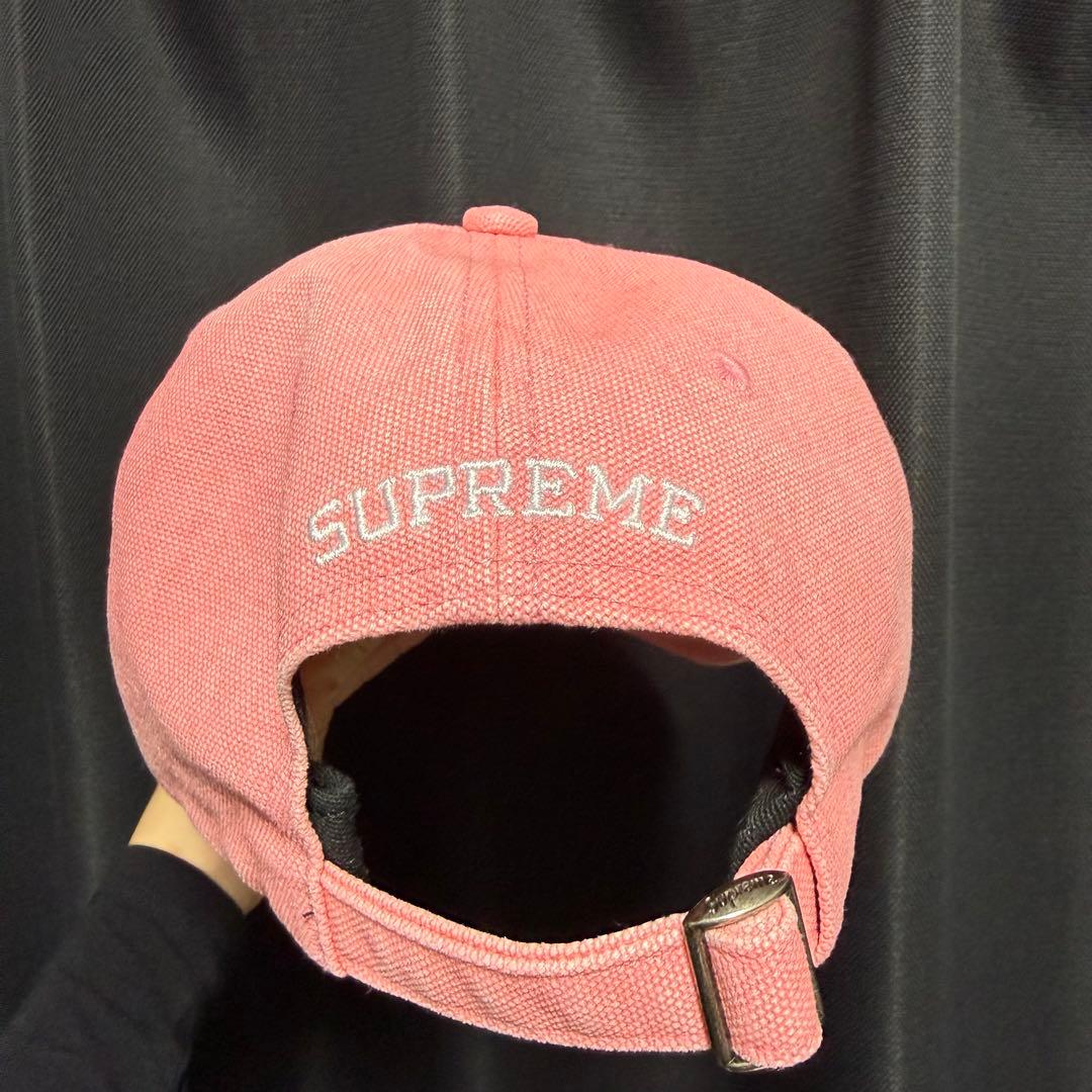 supreme キャップ ピンク