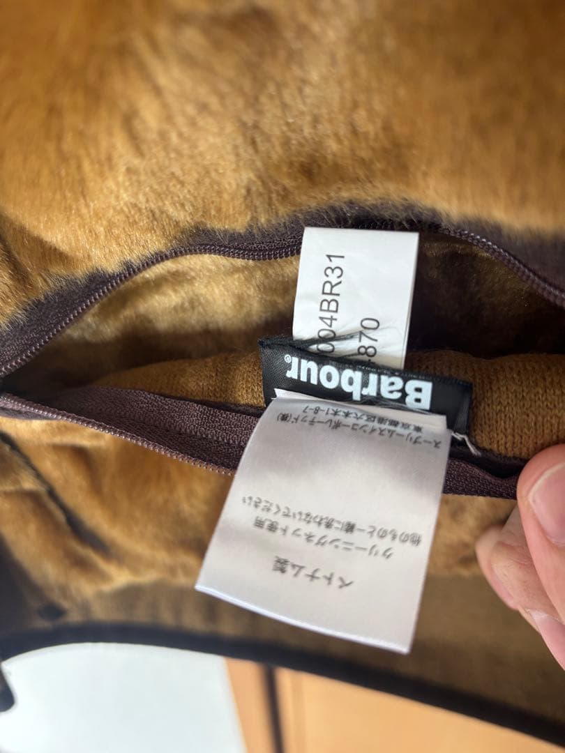 Barbour ライナーリバーシブルベスト　レジ　サイズ40 ブラウン