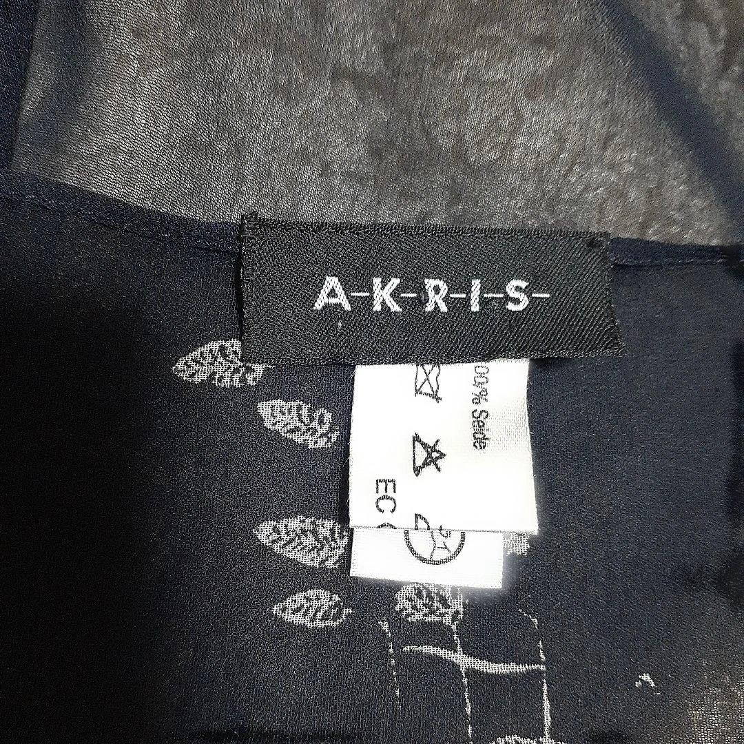 [限定値下げ!!]AKRIS 花柄シフォンストール