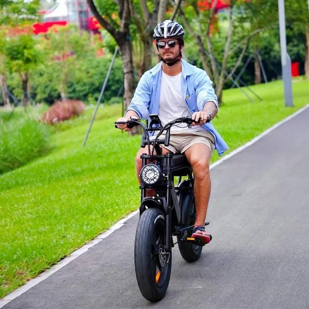 電動アシスト自転車 V8 ブラック