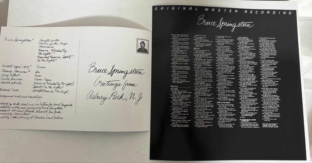 洋楽 Bruce Springsteen GREETINGS FROM ASBURY