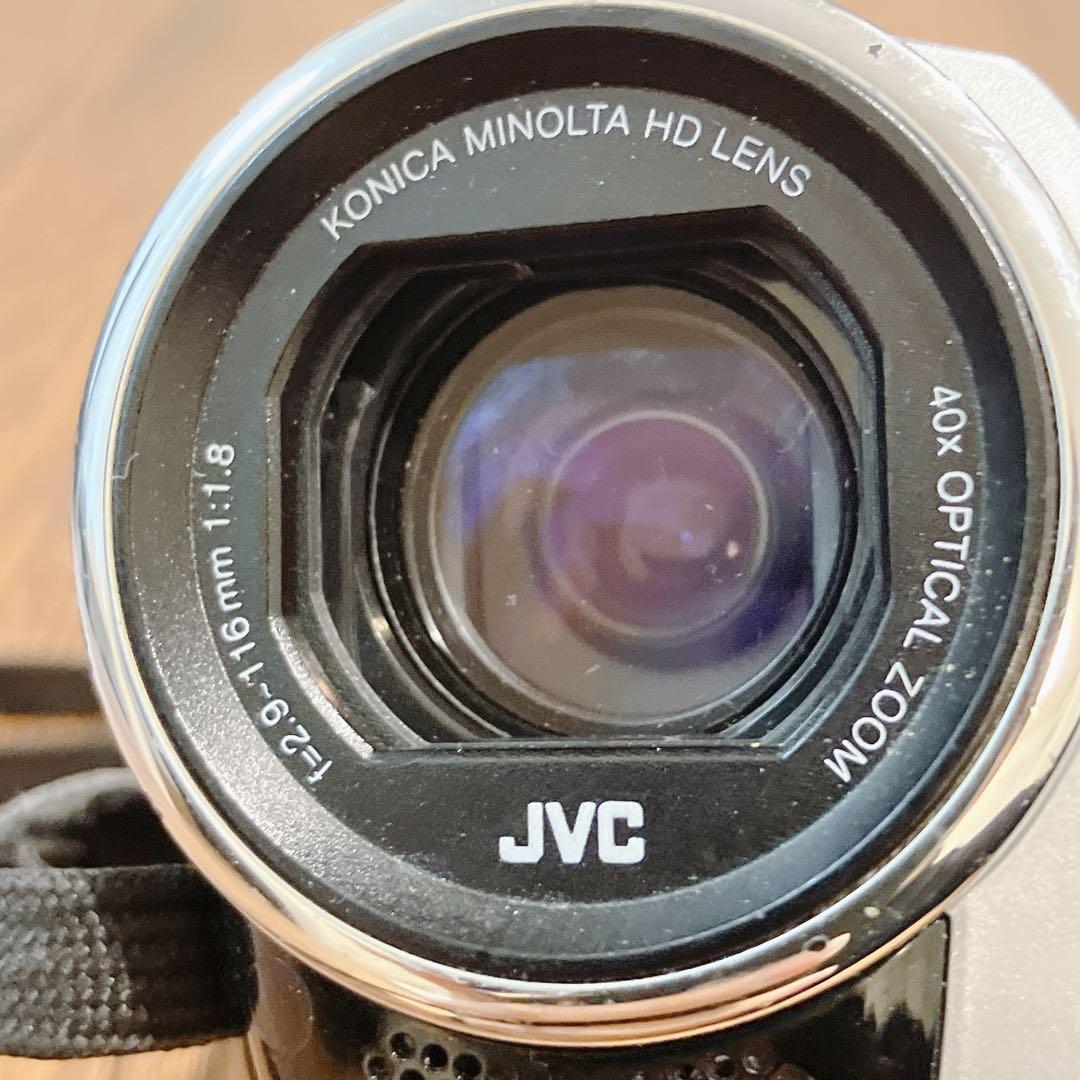 動作品　JVC フルHD ビデオカメラ Everio GZ-E100-S