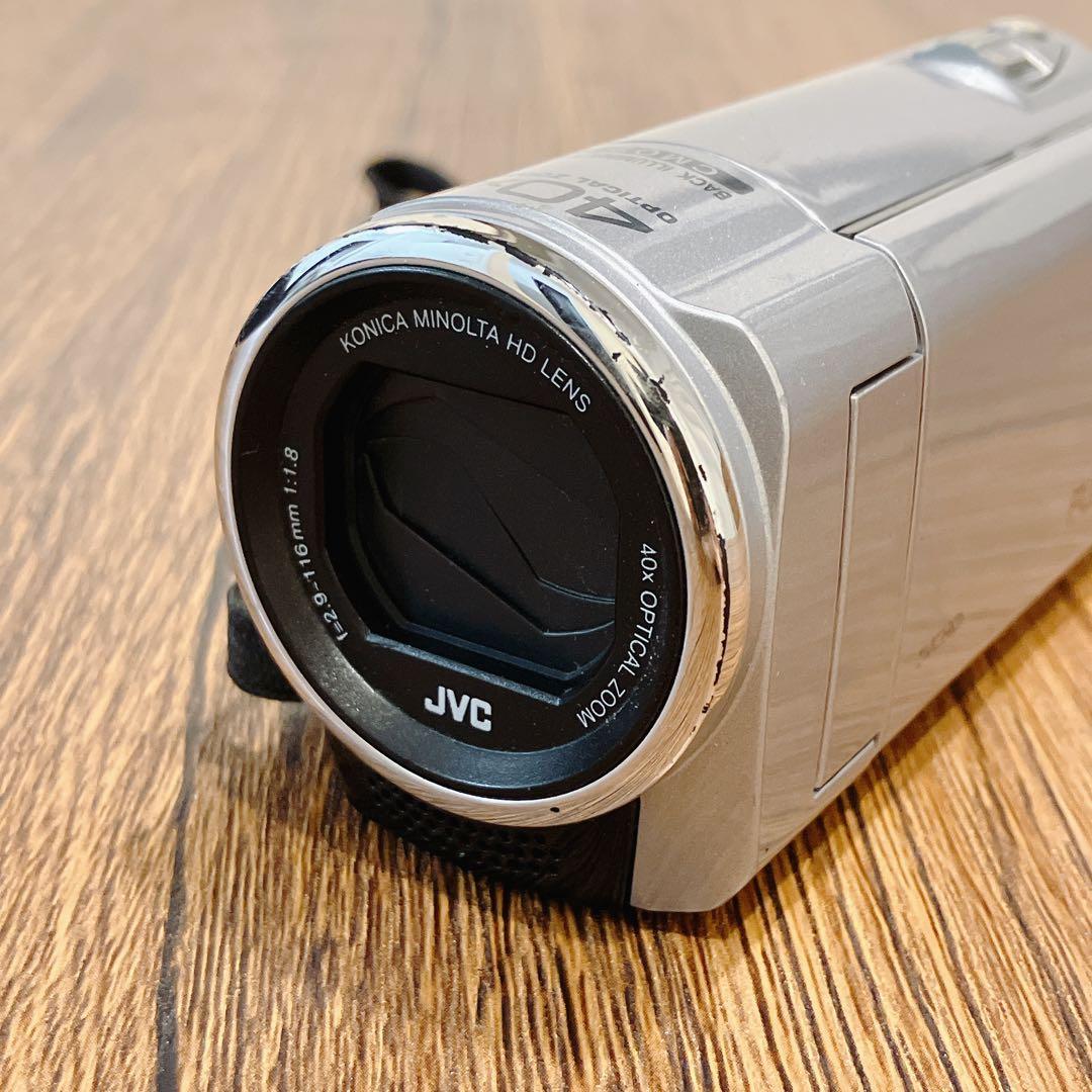 動作品　JVC フルHD ビデオカメラ Everio GZ-E100-S