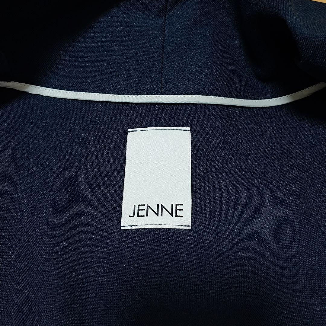 S ジェンヌ JENNE ショール風オードリーコート ネイビー トレンチコート