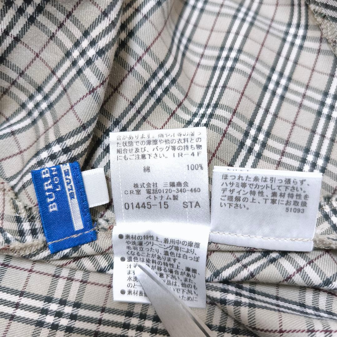 極美品 BURBERRY バーバリーノバチェック ベルテッド シャツワンピース