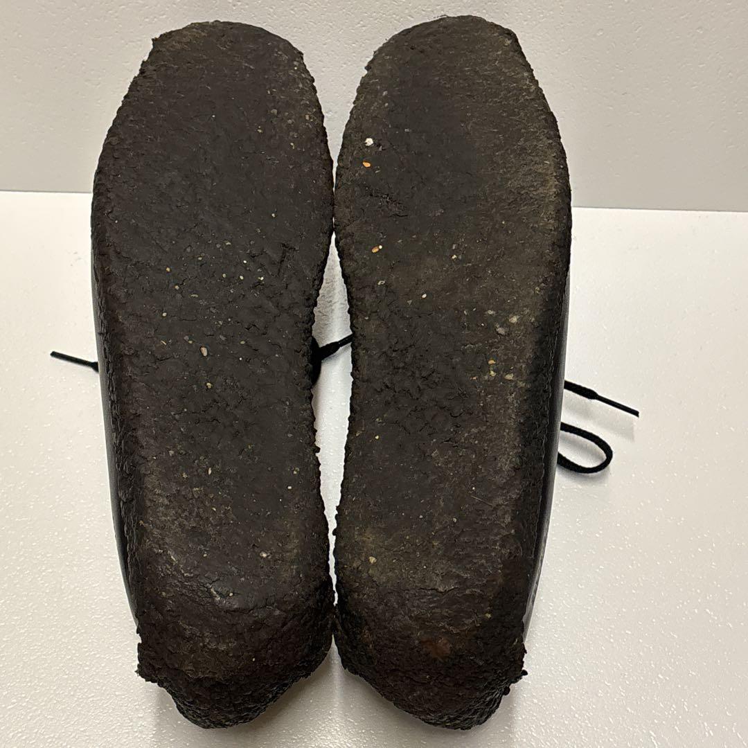 美品【CLARKS】クラークス ナタリー ワラビー レザー ブラック 8 1/2