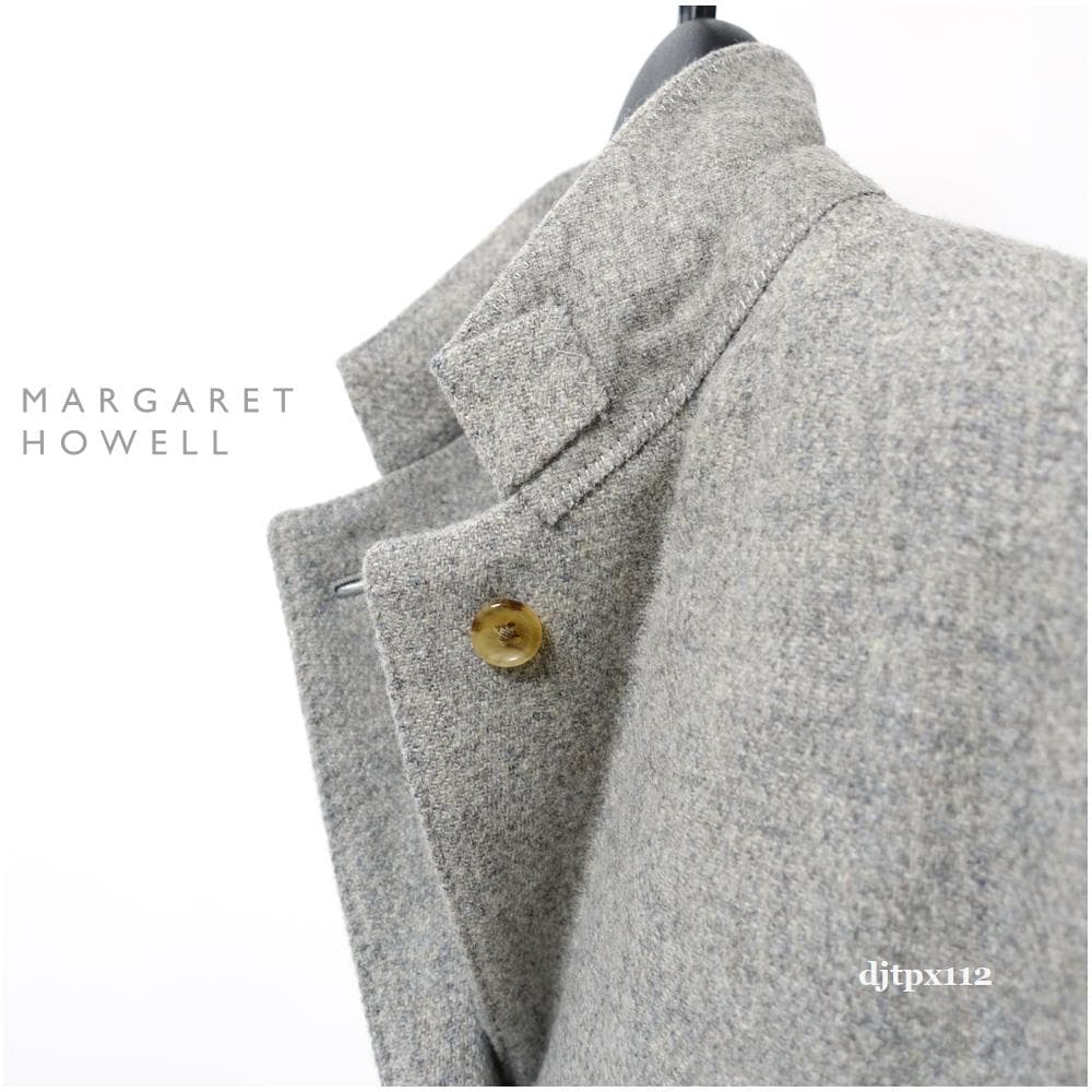 美品*マーガレットハウエル*定番ブリティッシュウール ツイード 3Bジャケット