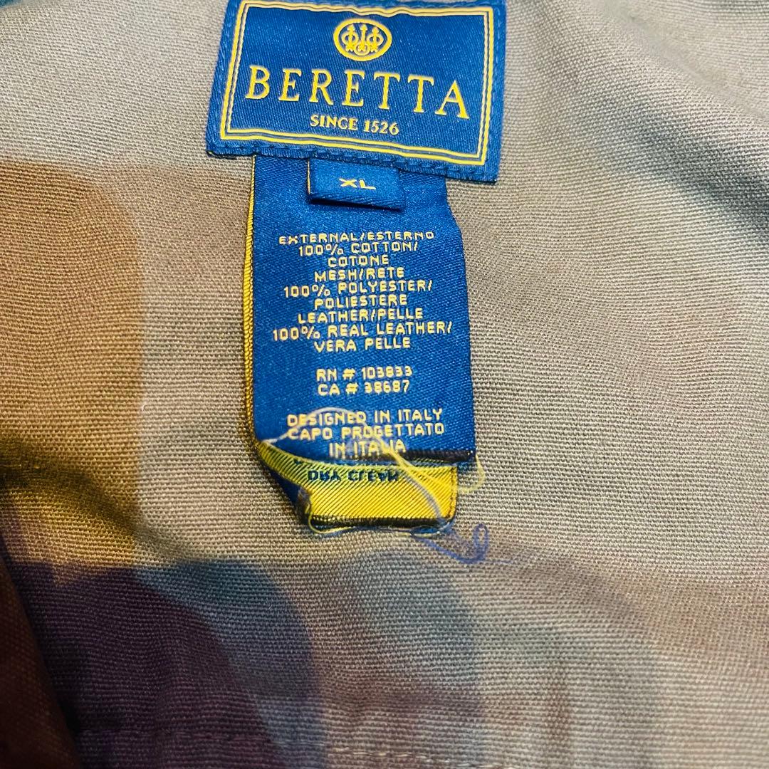 BERETTA ベレッタ シューティングベスト 射撃 メッシュ XL ゴールド