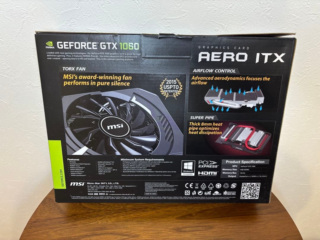 グラフィックボード・グラボ・ビデオカード MSI GeForce GTX 1060 6GB