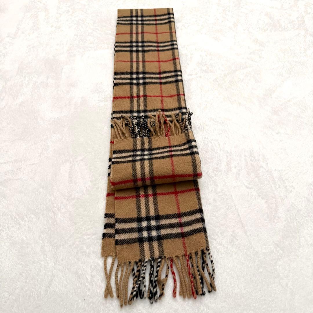 Burberry バーバリー　ノバチェックマフラー　ラムウール100%