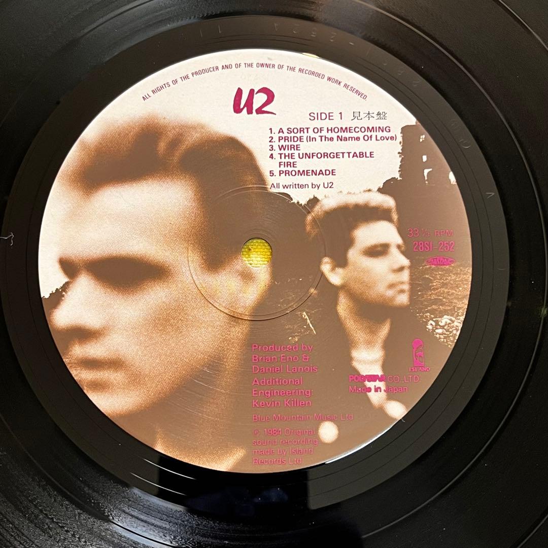 プロモ LP 帯 U2 THE UNFORGETTABLE FIRE