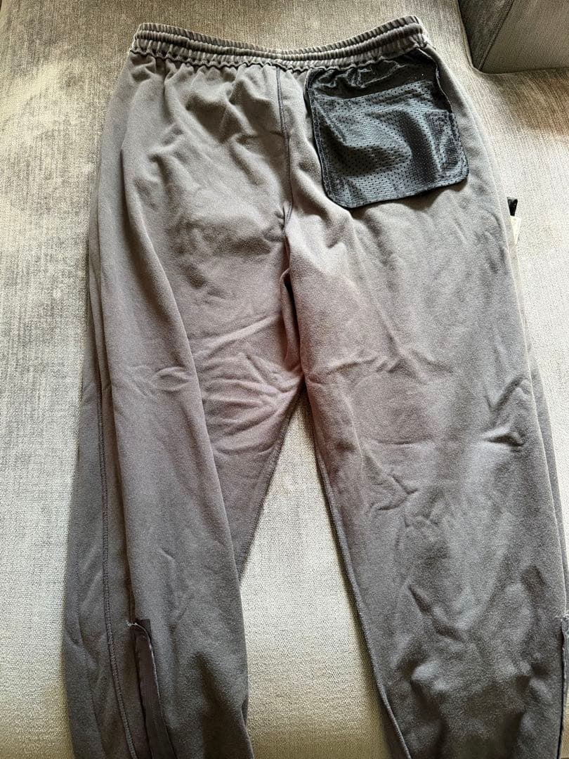 Needles ベロア トラックパンツ L 黒 蝶ロゴ