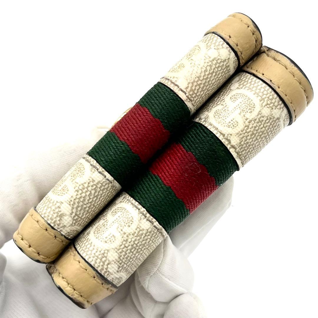 GUCCI オフィディア　三つ折り財布　マーモント　シェリーライン　グッチシマ