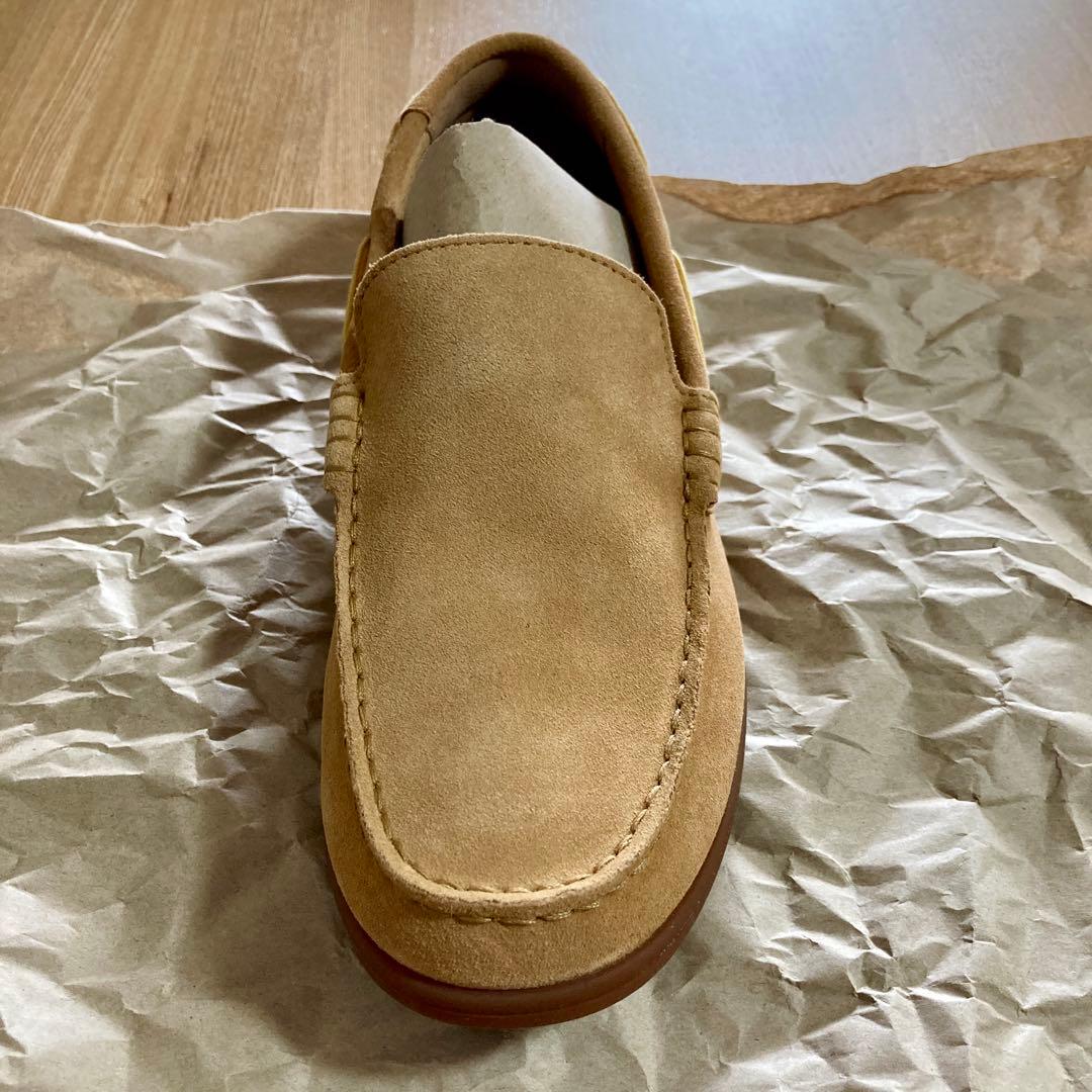 Clarks morven sun スエード モカシンデッキシューズ　ライトタン