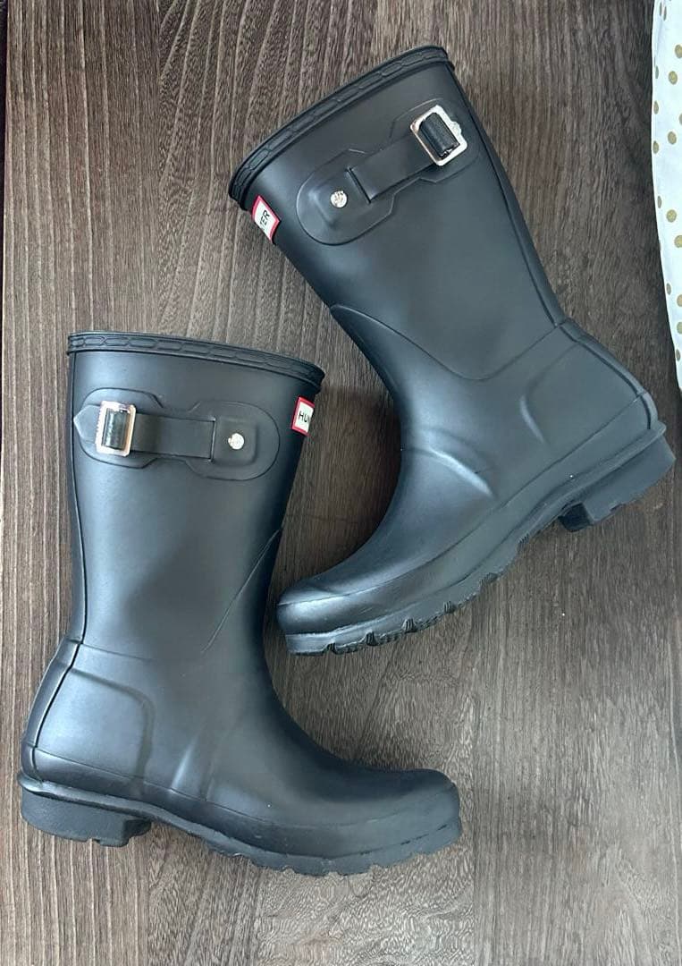 HUNTER レインブーツ バックル付き　UK3