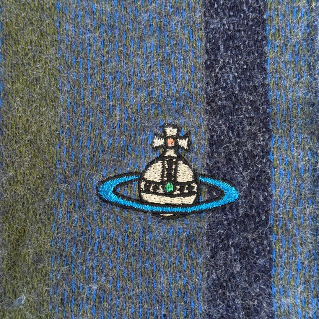 Vivienne Westwood ストライプ オーブ マフラー ウール