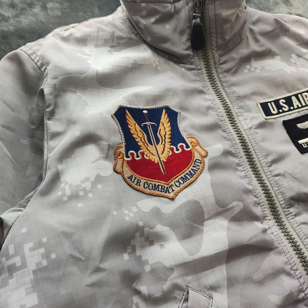 AVIREX USAF 70周年記念 MA-1 デジカモ ワッペン 刺繍 XL