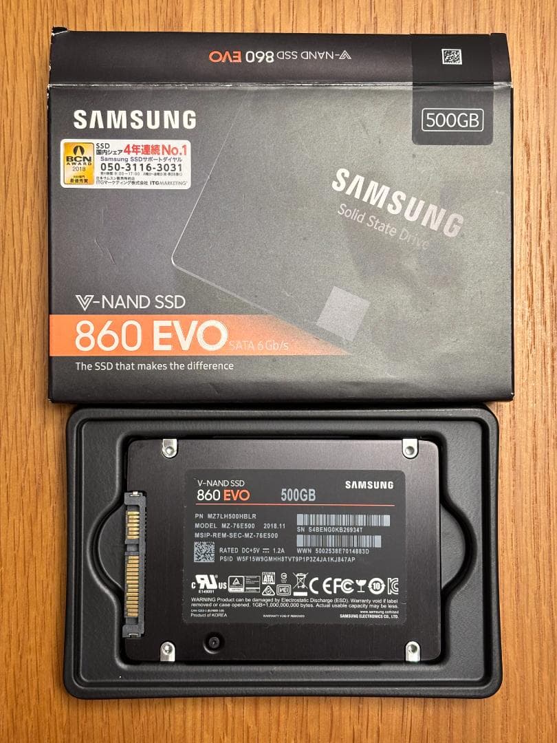 内蔵型SSD Samsung 860 EVO 500GB SSD