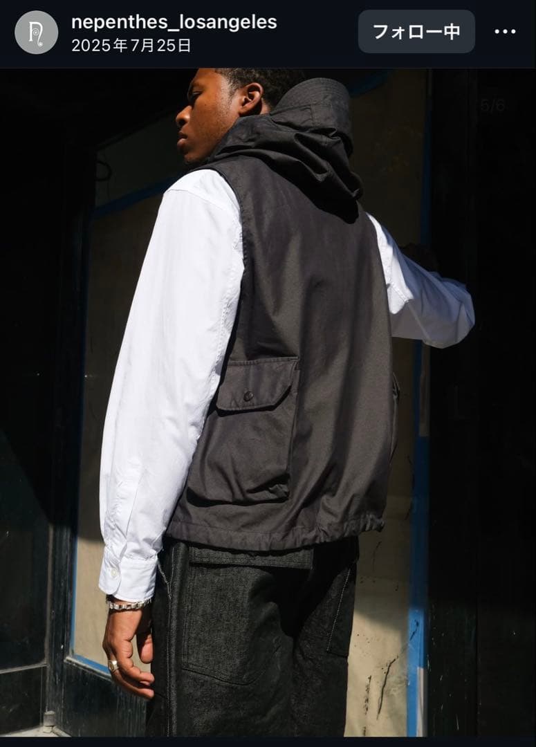 トップス ENGINEERED GARMENTS Field Vest 2025AW