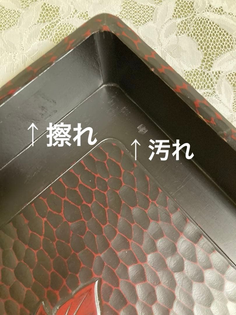 鎌倉彫衣装盆（昭和レトロ）　乱れ箱2枚入れ子