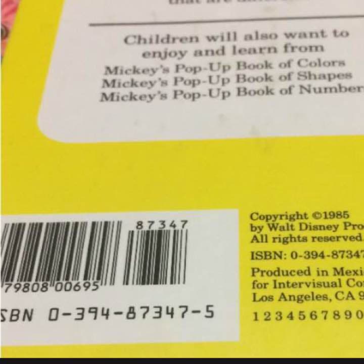希少 MICKEY'S POP-UP BOOK OF