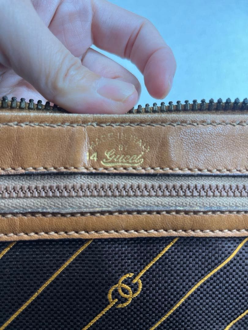 GUCCI オールドグッチ　ナイロン　ハンドバッグ　ミニボストン　vintage