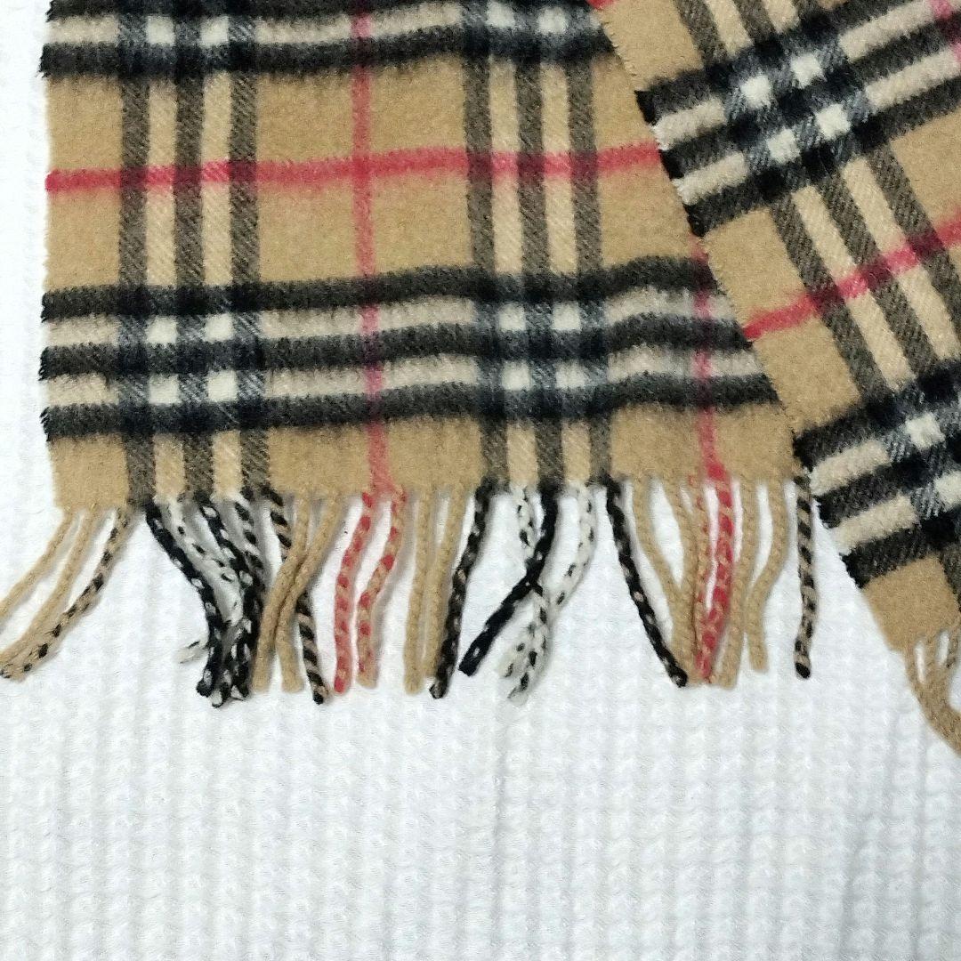 BURBERRY バーバリー マフラー ノバチェック カシミヤ100% ベージュ