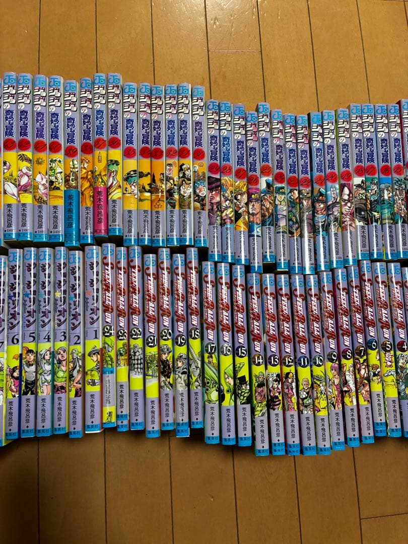 ジョジョの奇妙な冒険　現在までの既刊全シリーズ全巻初版　送料込み