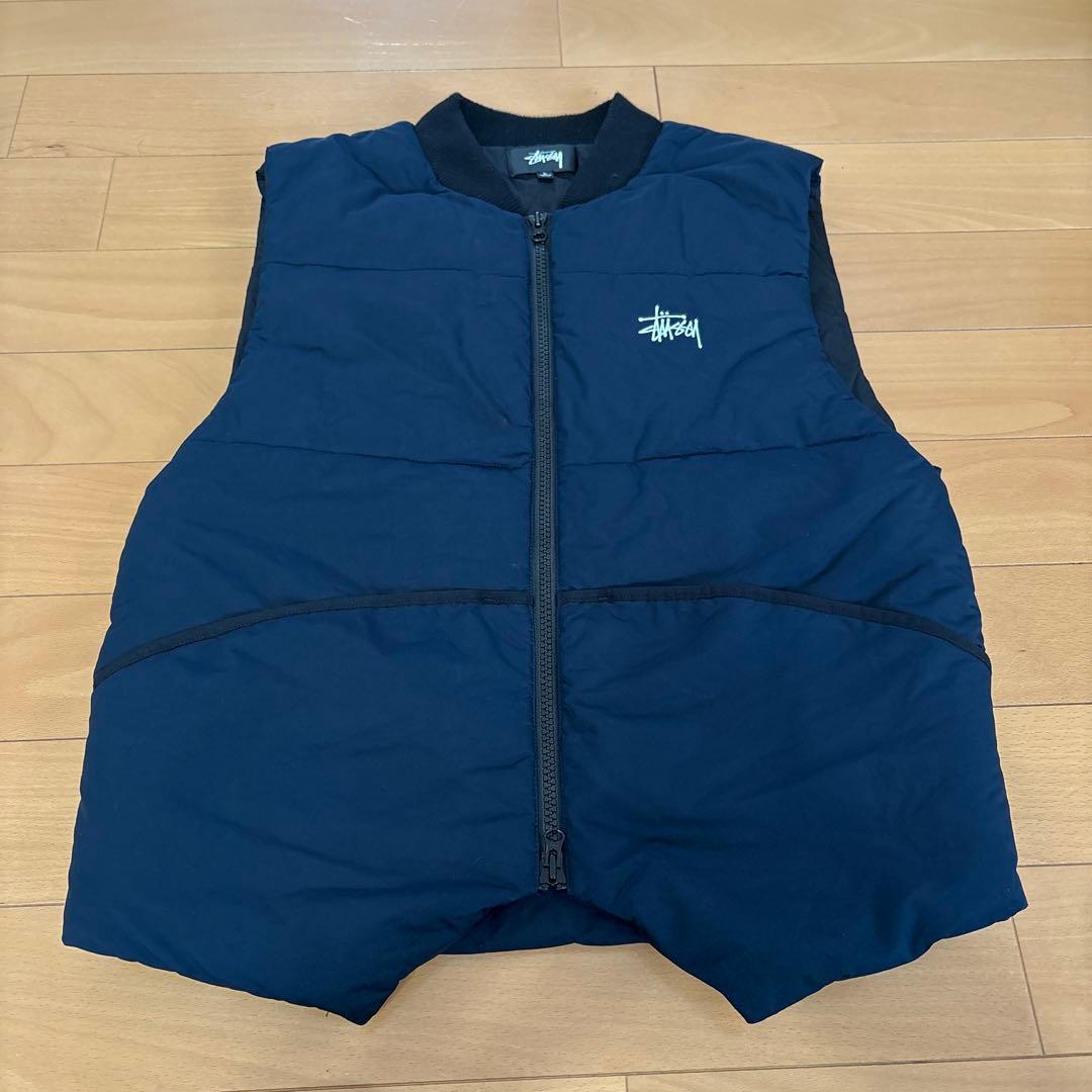 Stüssy ネイビー ベスト Lサイズ
