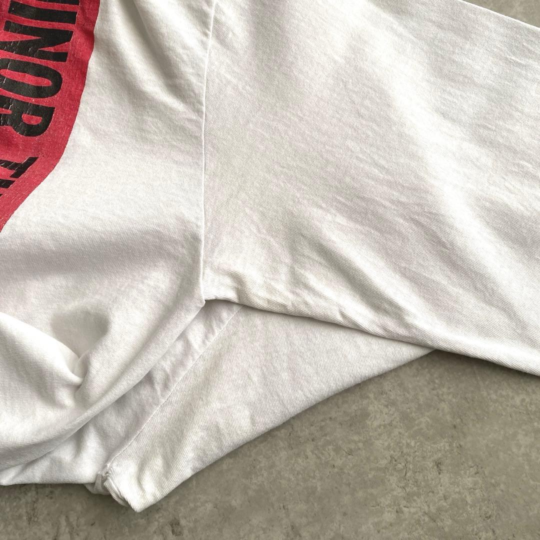 80s 90s MINOR THREAT ロンT Tシャツ USA製 白 XL