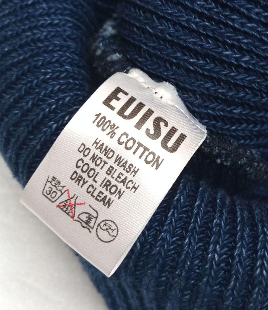 エヴィス インディゴ染めニットキャップ ニット帽