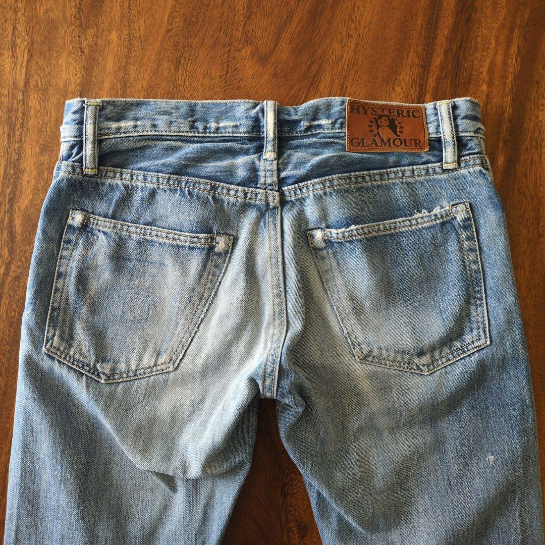 Y2K✨ヒステリックグラマー デニム スタッズ　ダメージ加工　ジーンズ