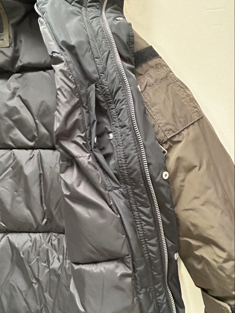 ZARA 中綿 モッズコート L カーキ