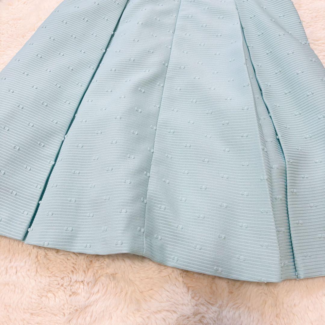トッカ TOCCA ウエストリボン タックワンピース フレアスカート 0 ドレス