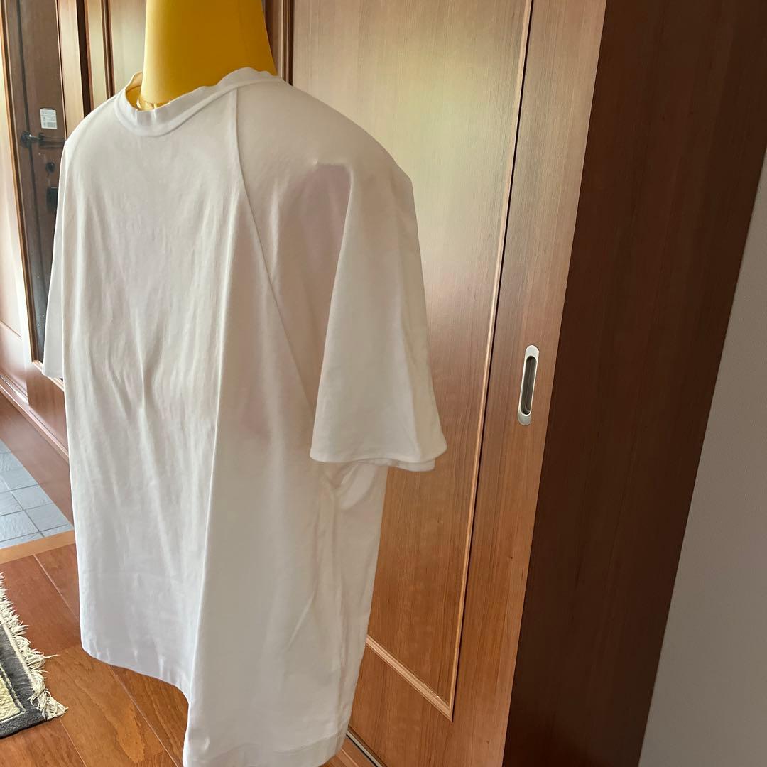 ブルネロクチネリリボン付きホワイト半袖Tシャツ