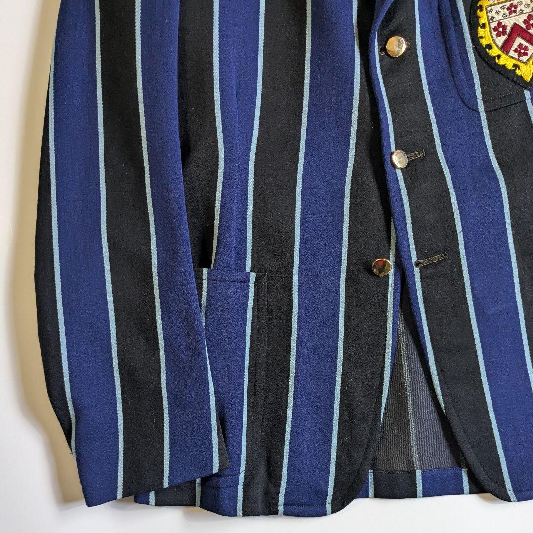 50s 60s ヴィンテージ イギリス製 スクールジャケット ストライプ