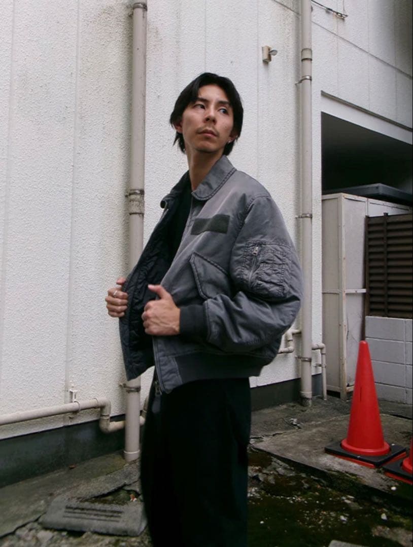 ジャケット・アウター fidelity VINTAGE WASH FLIGHT JKT