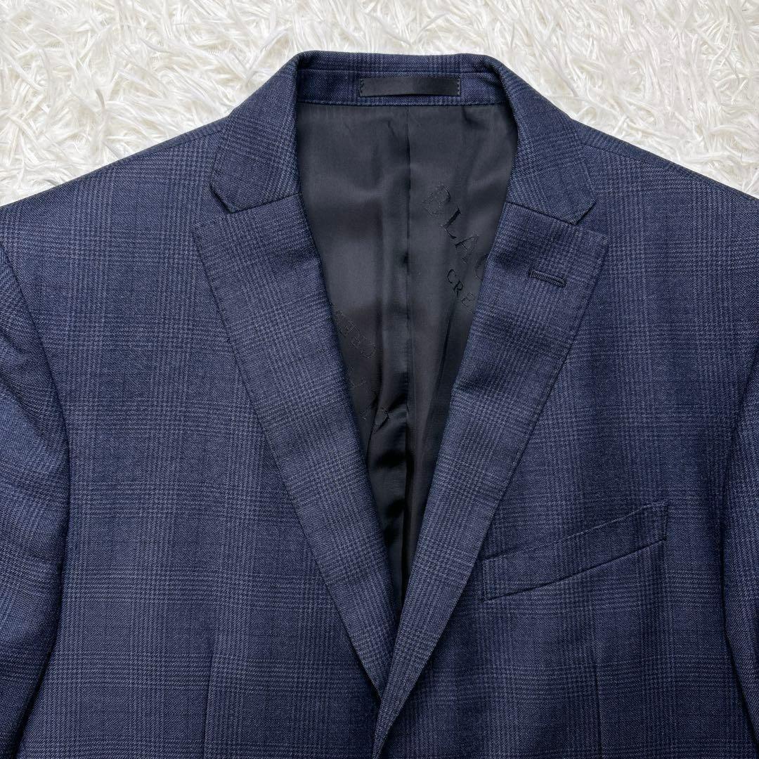 美品 ブラックレーベルクレストブリッジ REDA ジャケット チェック ネイビー