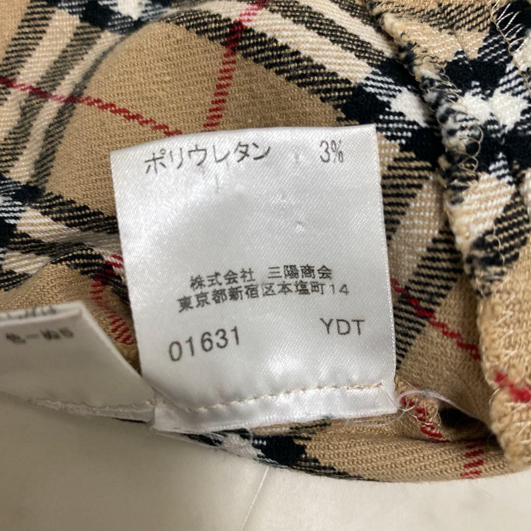 バーバリーブルーレーベル　ノバチェック　ノースリーブワンピース 38 ストレッチ