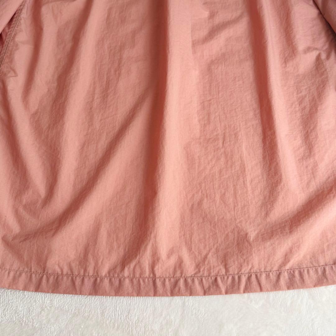 【極美品】DANTON ナイロン タフタコート ピンク ステンカラー 希少 レア
