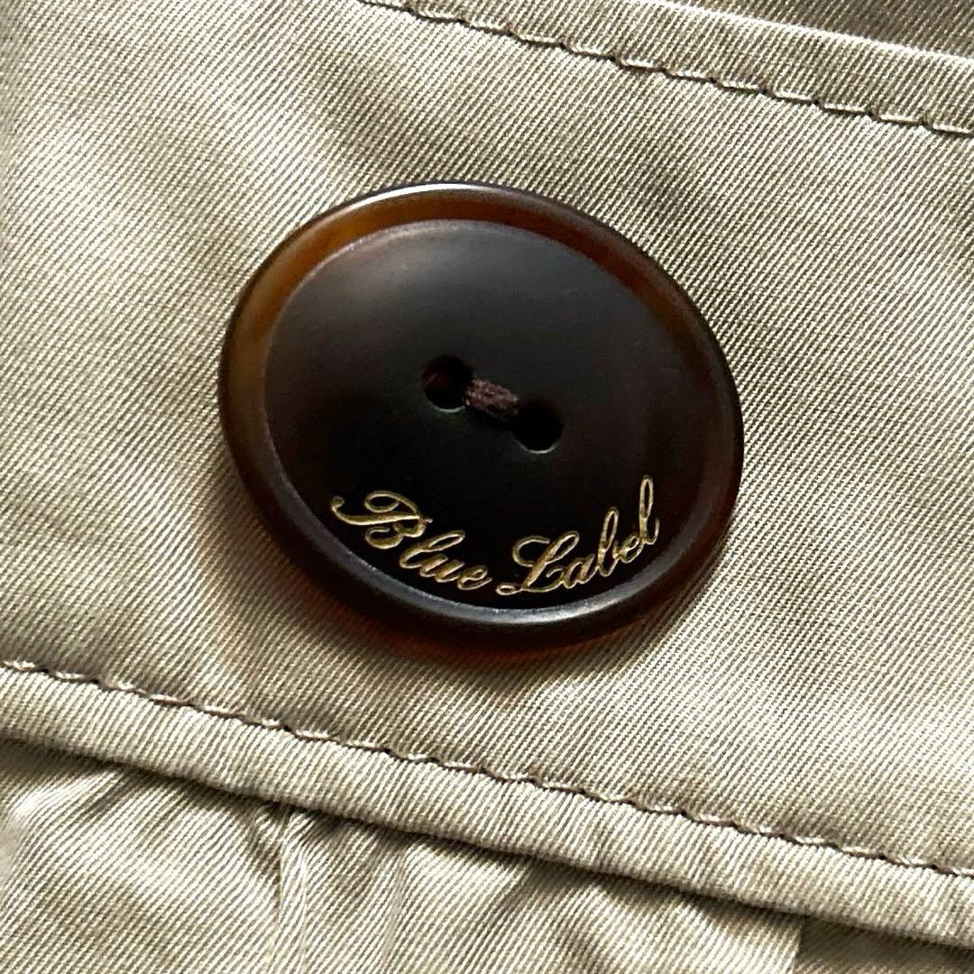 BURBERRY BLUE LABELビッグボタンフリルジャケットベージュ38