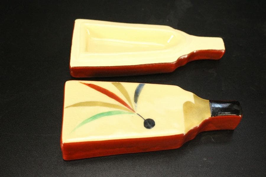 茶道具 葛谷 筍 羽子板 香合 三個まとめて(A956)